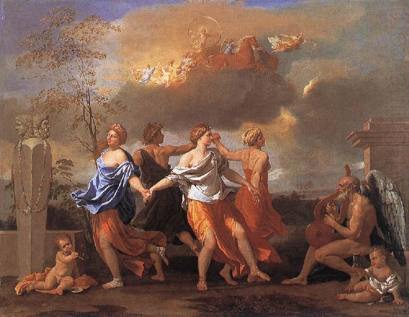 Nicolas Poussin Dance to the Music of Time china oil painting image
